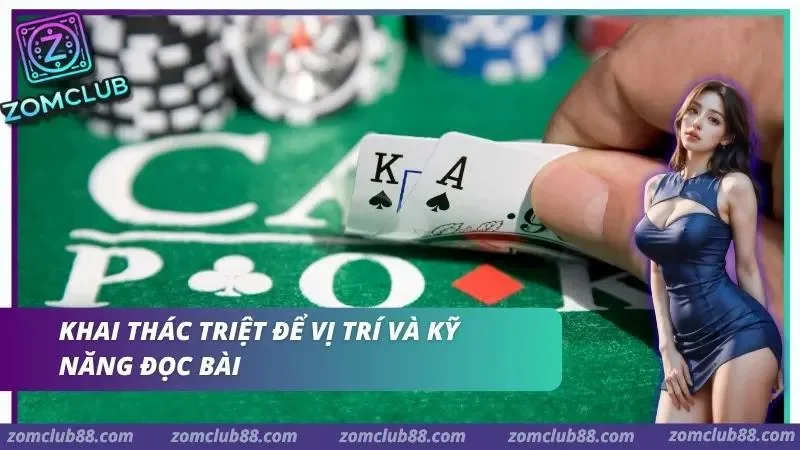 Góc nhìn từ trên xuống của một bàn đấu Poker